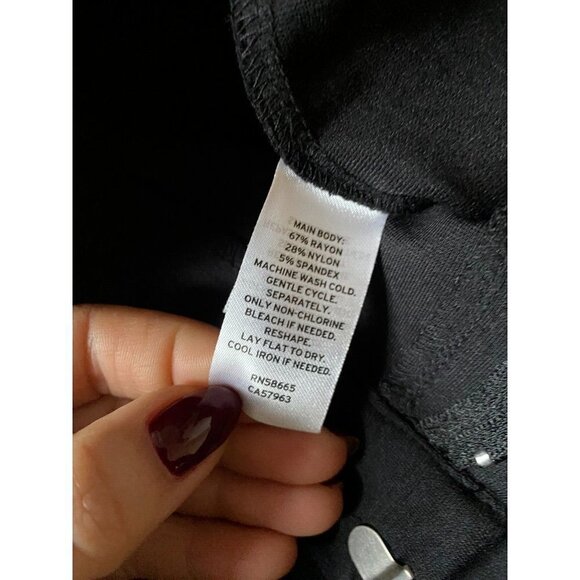 Nordstrom rack BNWOT Black "essential ponte" pants NEW flat front - Picture 7 of 8